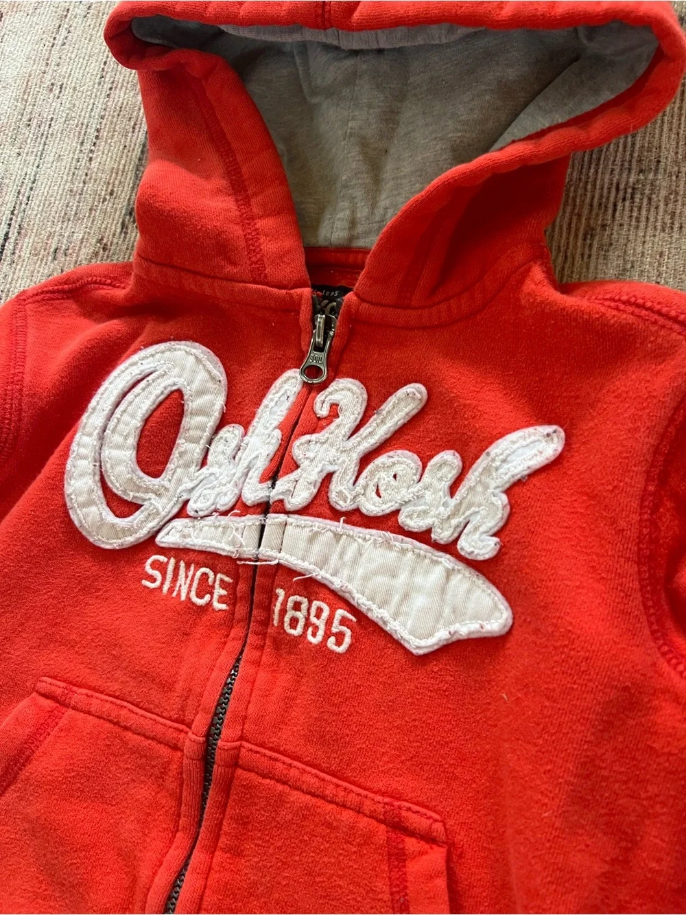 OshKosh B'gosh Orange Zip-Up Hoodie for Kids